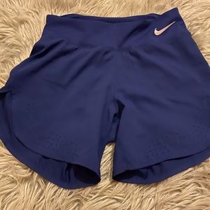 Nike navy running shorts
